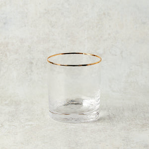 Zodax NEGRONI HAMMERED DOUBLE OLD FASHIONED GLASS