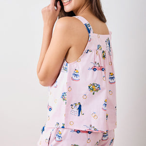 Printfresh HAPPILY EVER AFTER BACK TO BED SHORT SLEEP SET