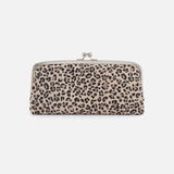Hobo CORA LARGE FRAME WALLET Mini Leopard Printed Leather