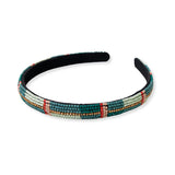 Ink and Alloy SADIE LUXE BEADED HEADBAND Modern Preppy
