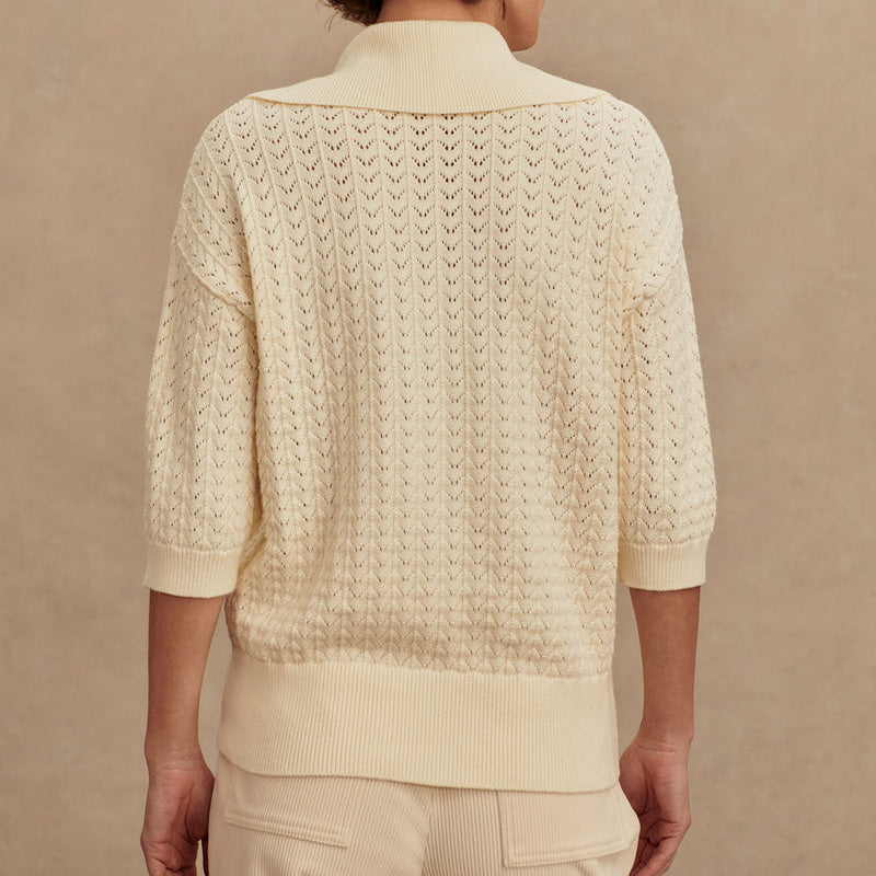 Varley ARNEY HALF ZIP KNIT POLO