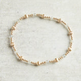 eNewton Design DIGNITY SINCERITY GOLD PATTERN STONE BRACELET Labradorite 4mm