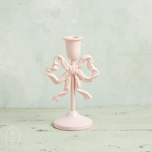 Creative Co-op METAL BOW CANDLEHOLDER Pink 8
