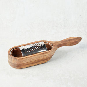 Bloomingville ACACIA WOOD STAINLESS STEEL GRATER