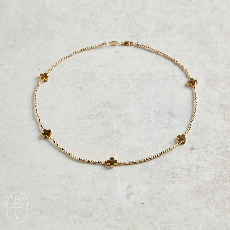 eNewton Design SIGNATURE CROSS PATTERN BEAD CHOKER