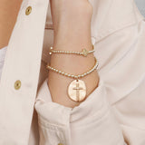 eNewton Design INSPIRE GOLD CHARM BEAD BRACELET