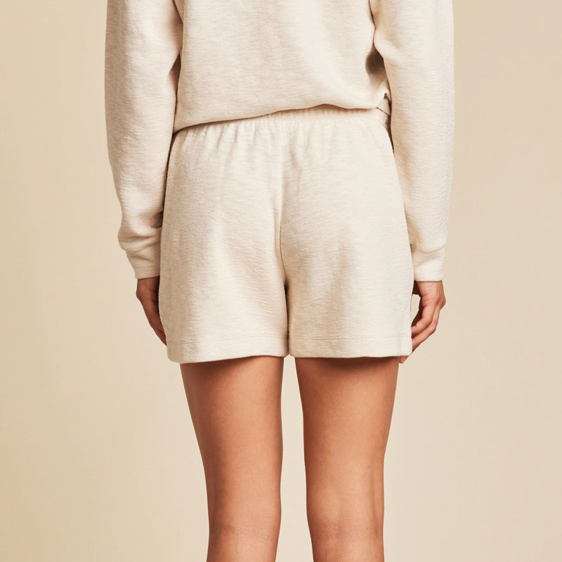 Barefoot Dreams MALIBU COLLECTION SLUB DOUBLE KNIT SHORT