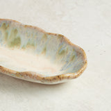 Etta B Pottery FLIRTY EDGE OLIVE DISH