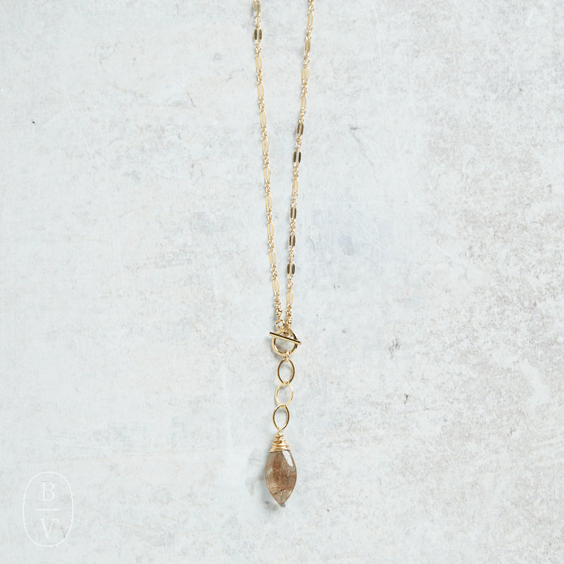 Ellen Hays Jewelry LONG STONE PENDANT N2011G NECKLACE