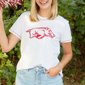 Stewart Simmons THE ARKANSAS EMBROIDERED TEE Extra Large