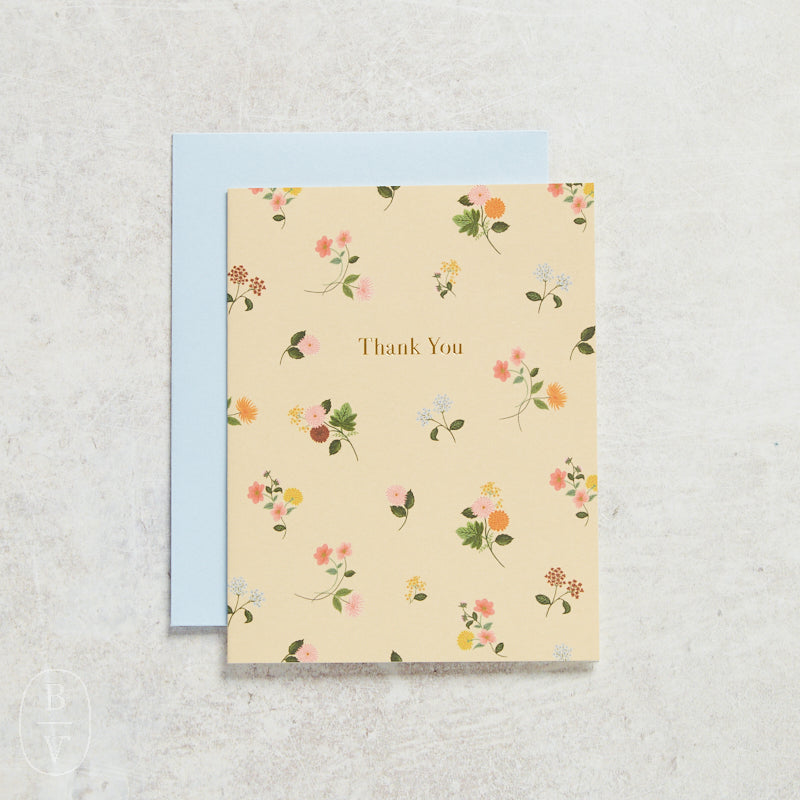 Rifle Paper Co DITSY DAHLIA THANK YOU CARD