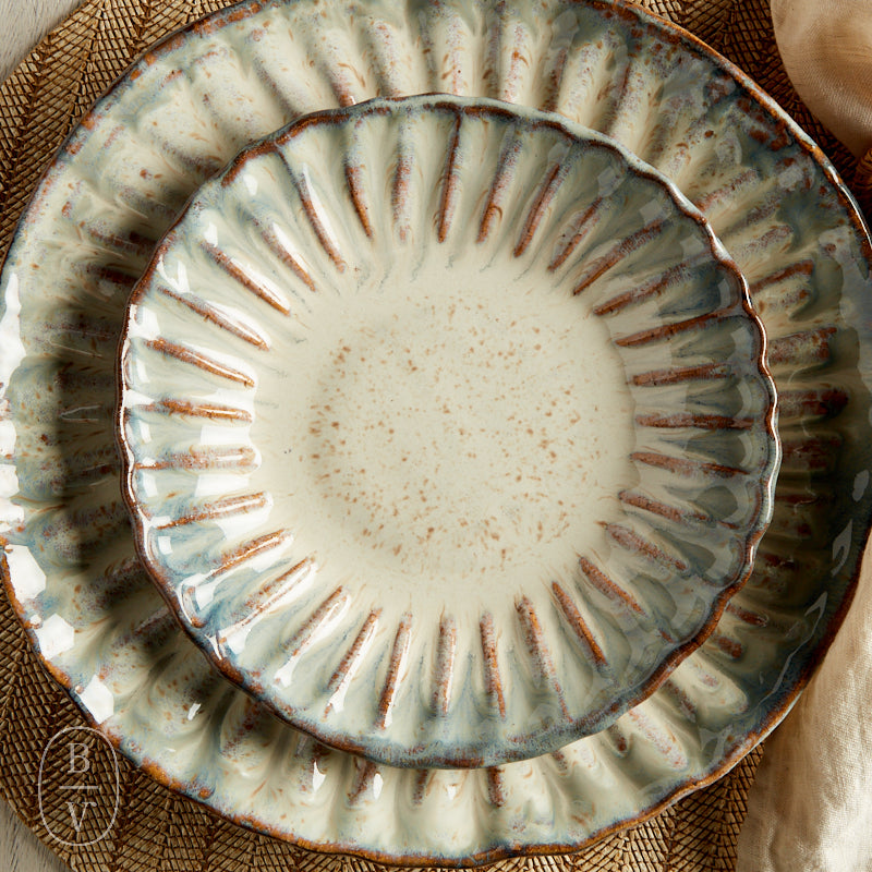 Etta B Pottery CRIMPED SALAD PLATE Lapis