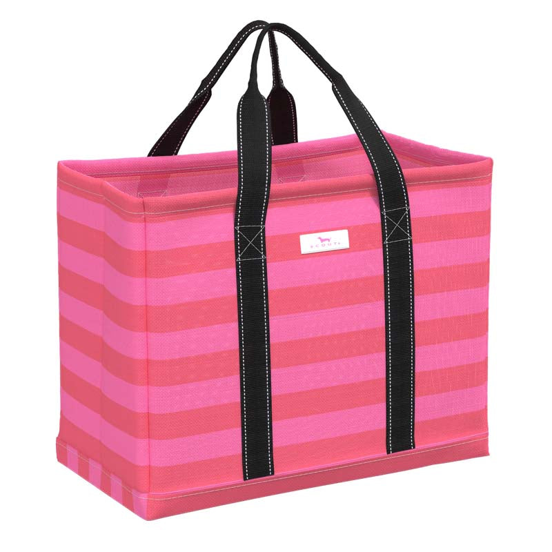 Scout ROADTRIPPER MEDIUM WOVEN TOTE BAG SPRING 25 Bubble Gum and Watermelon