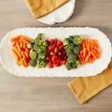 Beatriz Ball VIDA ALEGRIA OVAL TRAY White Large