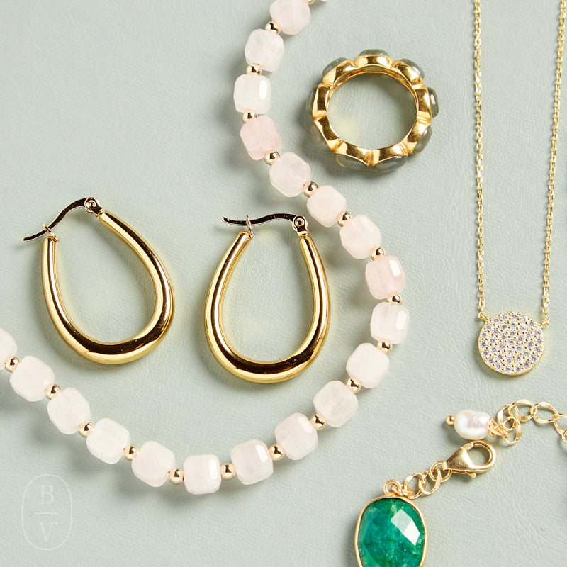 Elyssa Bass Designs HORSESHOE SHAPED HUGGIE HOOP EARRINGS