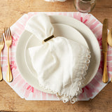 Rosanne Beck PINK RIBBON BORDER WITH BOWS POSH PLACEMAT PACK