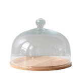 Europe 2 You GLASS DOME WITH WOOD BASE Medium