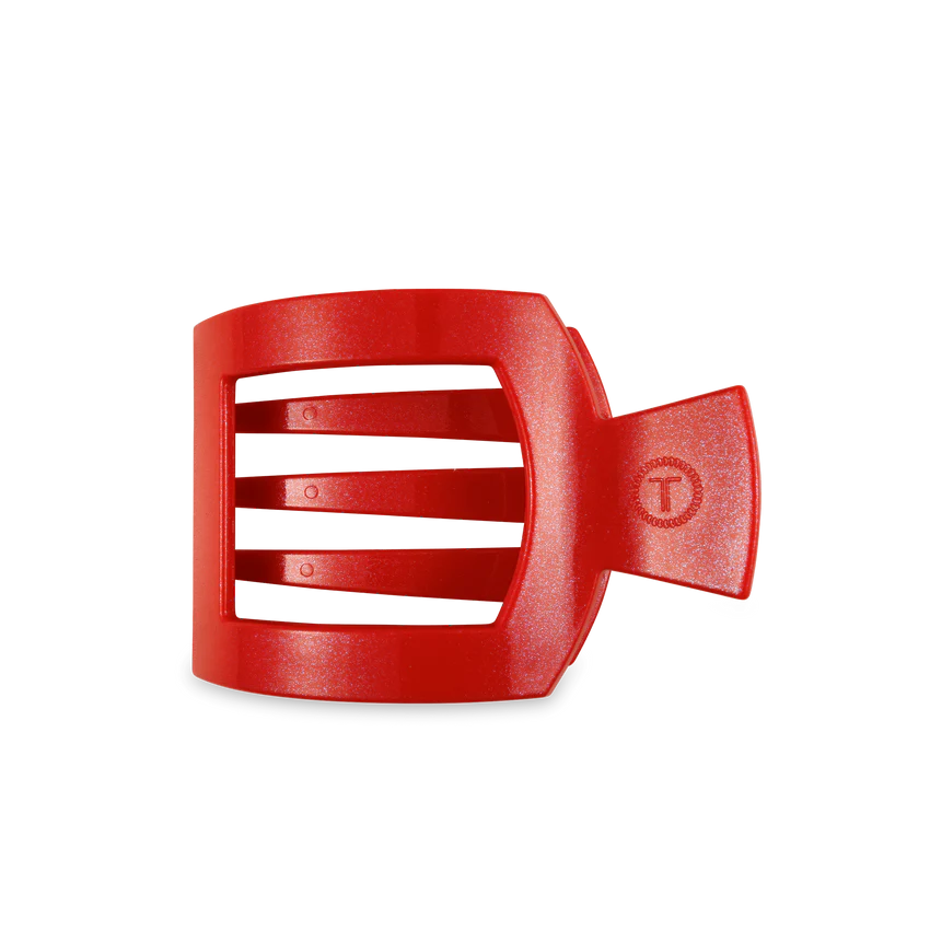 Teleties FLAT SQUARE CLIP Rudolph Red