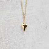 CV Designs PUFF HEART DROP DELICATE NECKLACE - CVNPH