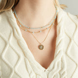 Elyssa Bass Designs GOLD ACCENT SMALL BEAD NECKLACE