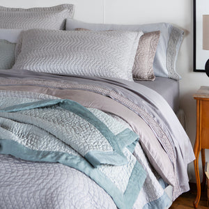 Bella Notte Linens BRIA PILLOWCASE WITH NOVOLA LACE
