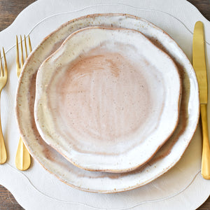 Etta B Pottery SCALLOPED SALAD PLATE Primrose