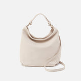 Hobo LINDLEY HOBO SHOULDER BAG Stone Pebbled Leather