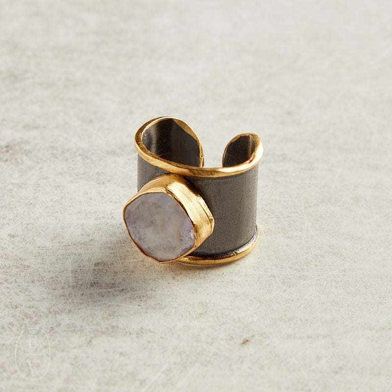 Elyssa Bass Designs TWO TONE GOLD CUFF RING