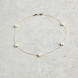 eNewton Design SIMPLICITY CHAIN GOLD SIGNATURE CROSS CHOKER