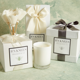 B's Knees Fragrance Co. B's Knees 1 Wick White Glass Candle