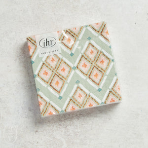 Boston International WATERCOLOR COAST DIAMONDS COCKTAIL NAPKINS
