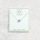 eNewton Design SIGNATURE CROSS NECKLACE Purple 16