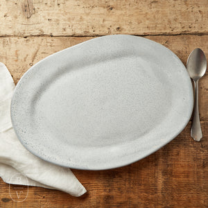 Alex Marshall Studios LARGE OVAL PLATTER Speckled Blue