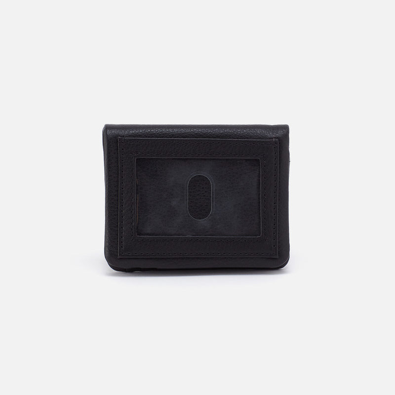 Hobo LUMEN MINI WALLET Pebbled Leather Black