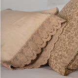 Bella Notte Linens MADERA LUXE PILLOWCASE WITH DONELLA LACE