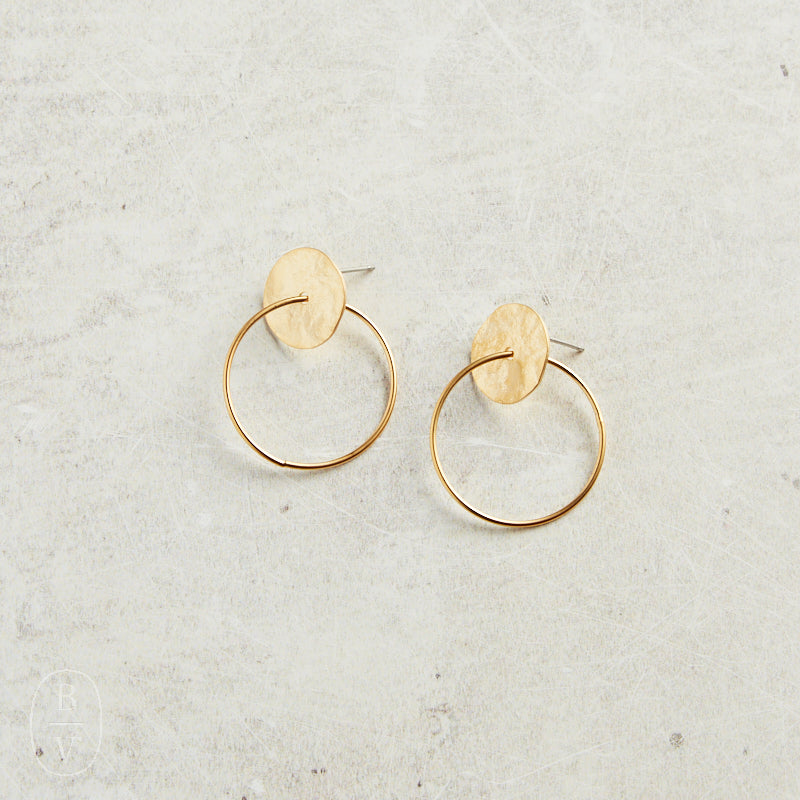 Virtue ORBIT HOOP EARRINGS Gold
