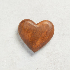Creative Co-op HAND CARVED MANGO WOOD HEART