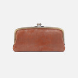 Hobo CORA LARGE FRAME WALLET Patina Metallic Leather