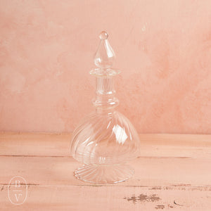 Creative Co-op PRESSED GLASS DECANTER 16 Oz