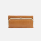 Hobo RACHEL CONTINENTAL WALLET FW24 Natural Polished Leather
