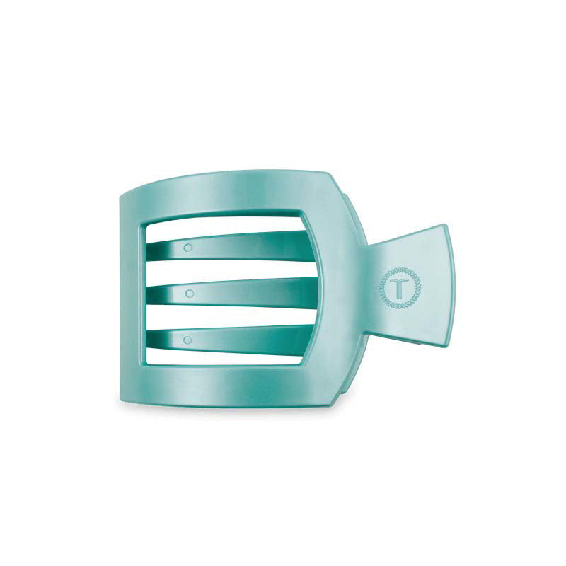 Teleties FLAT SQUARE CLIP Totally Turqoise
