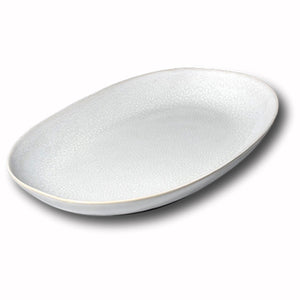 Carmel Ceramica LILY VALLEY OVAL TRAY White
