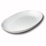 Carmel Ceramica LILY VALLEY OVAL TRAY White