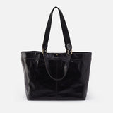 Hobo ROMY MAX TOTE BAG Polished Leather Black