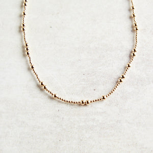 eNewton Design HOPE UNWRITTEN CHOKER NECKLACE Gold 4mm