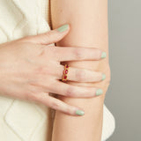Elyssa Bass Designs CONTINUOUS GEMSTONE RING