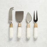 Zodax MARBLE AND WOOD CHEESE TOOL SET
