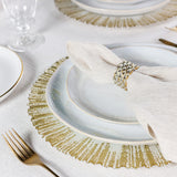 Casafina by Costa Nova GIANNA SUNBURST GLASS CHARGER PLATE