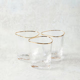 Zodax APERITIVO TRIANGULAR DOUBLE OLD FASHIONED GLASS
