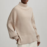 Varley MAYFAIR MOCK NECK KNIT TOP Cement